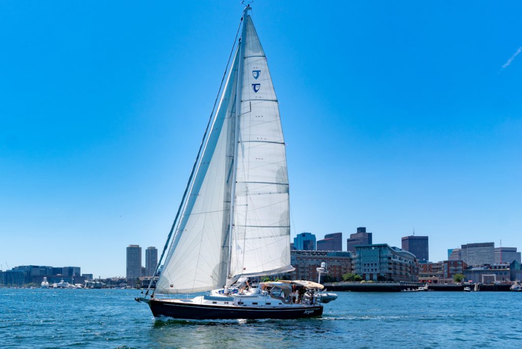 sailing with passengers in boston