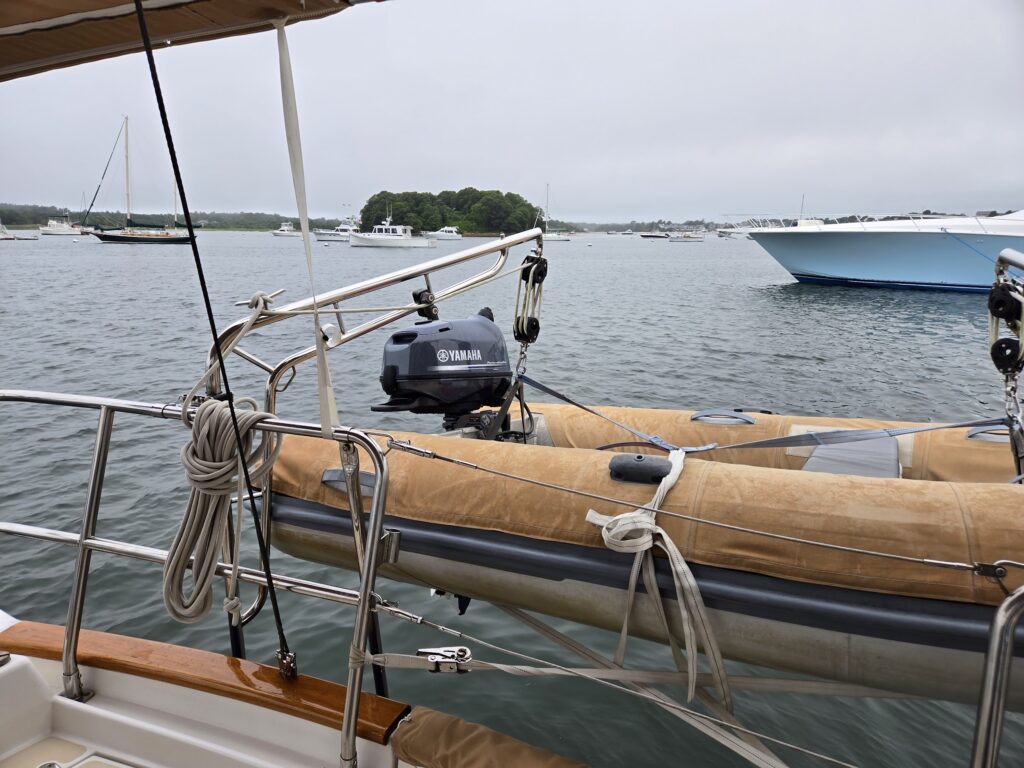 yamaha motor on dinghy