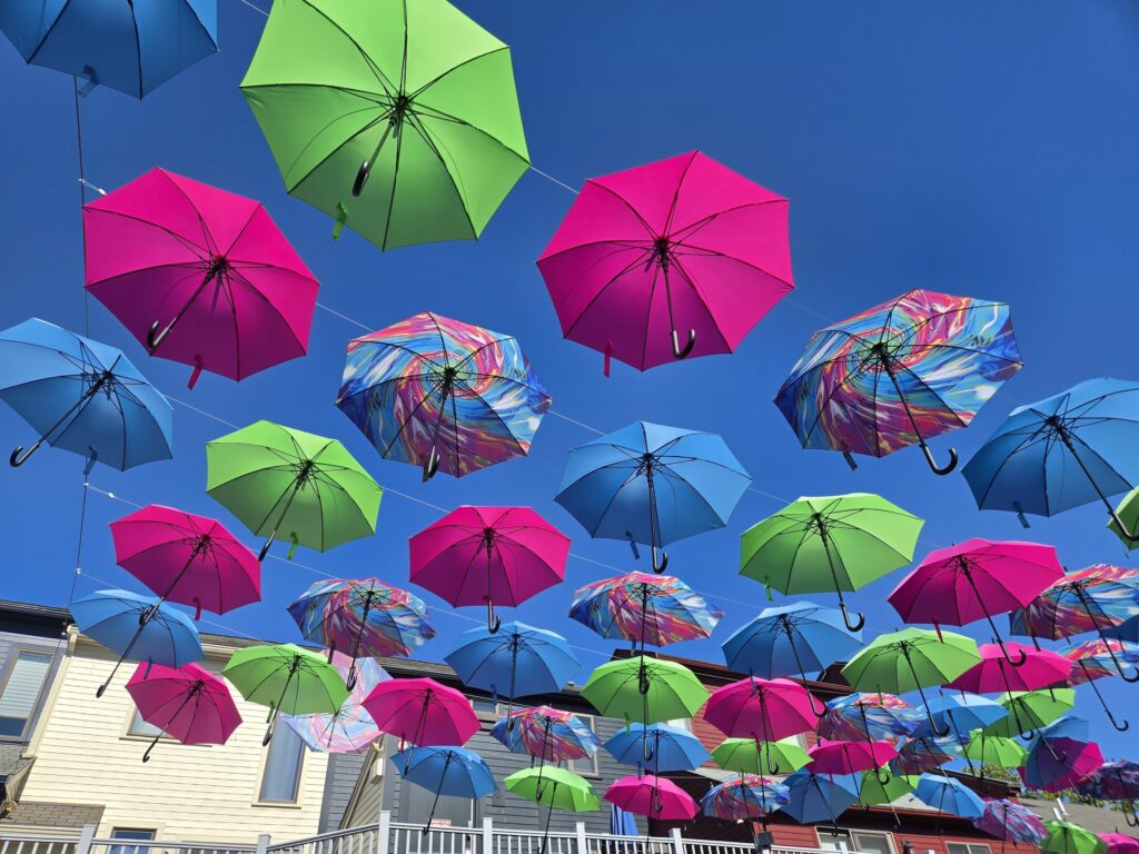 umbrellas in newport