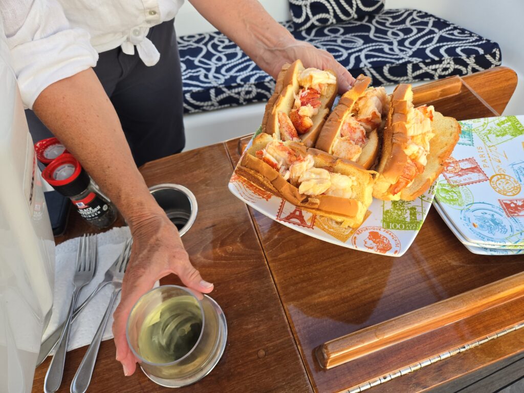 lobster rolls aboard