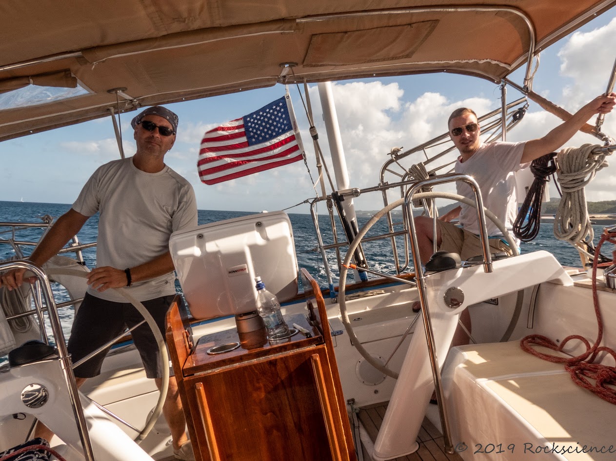 sailing in the grenadines