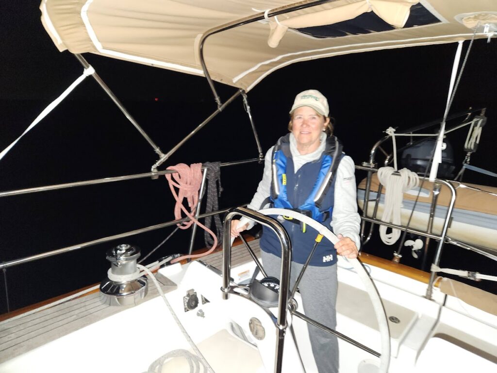 sailing in dark