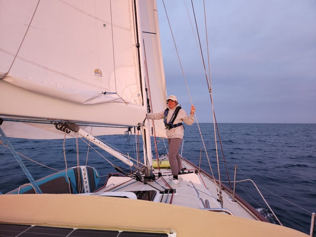 linda on deck